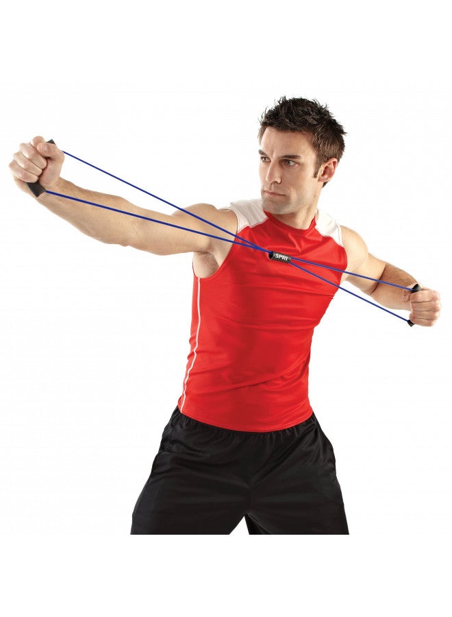 SPRI Ultra Toner Resistance Band Figure 8 Exercise Cord, Blue, Heavy - Image 2