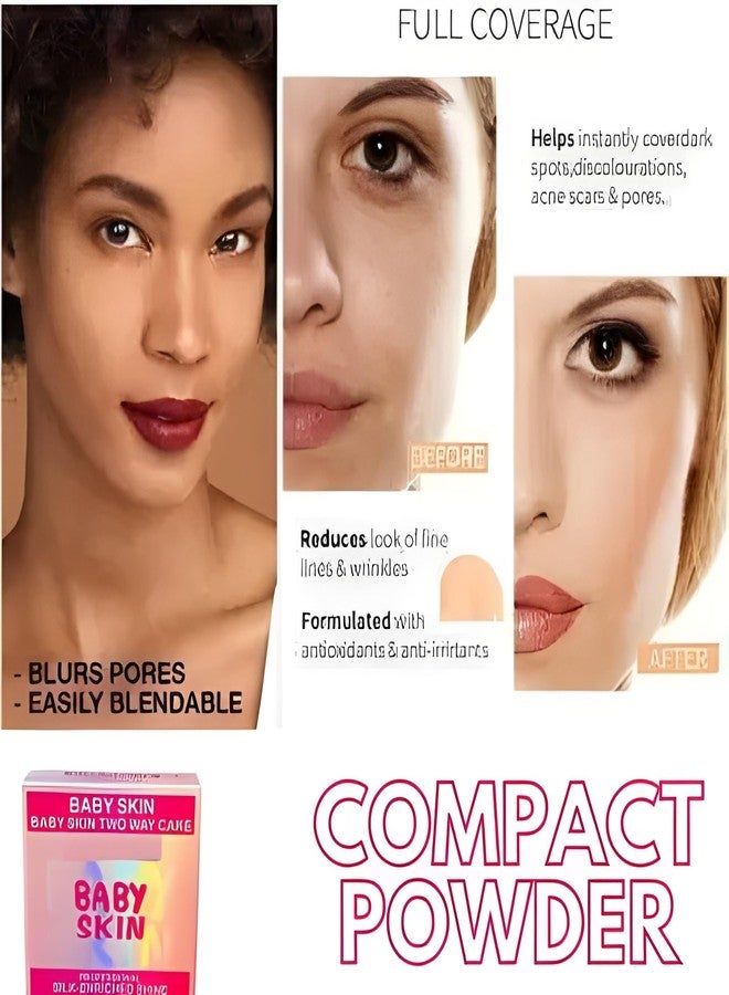 DOLO Baby Skin Two Way Cake Compact Powder (set of 1) - Image 5