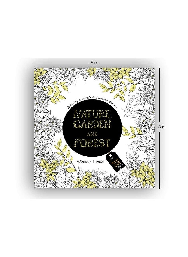 Nature, Garden and Forest: Colouring books for Adults with tear out sheets - Image 1