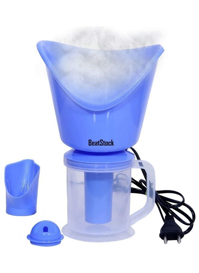 BeatStock BeatStock All in One with 3 in one Steam Vaporizer Steamer inhaler facial steamer for Cold and Cough and Beauty in New Texture (Dark Blue Model)  - Image 1