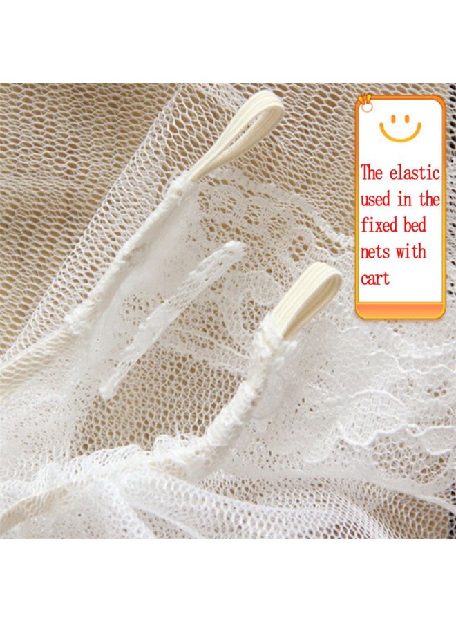 Universal Baby Stroller Mosquito Net, Extra Large 110×100cm Full Cover Lace Edge Bug Net, Fine Mesh Breathable Infant Pram Anti-Mosquito Insect Protection Net for Most Pushchairs - Image 4