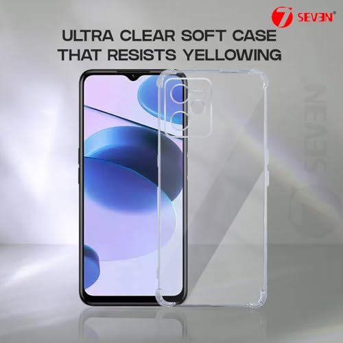 7-Seven 7SEVEN® Back Cover for Realme C35 | Narzo 50A Prime 4G Transparent Mobile Back Case Shock Proof Design Camera Edges Protection Crystal Clear Phone Case Silicon Soft TPU and Flexible Bumper Phone Cover - Image 5