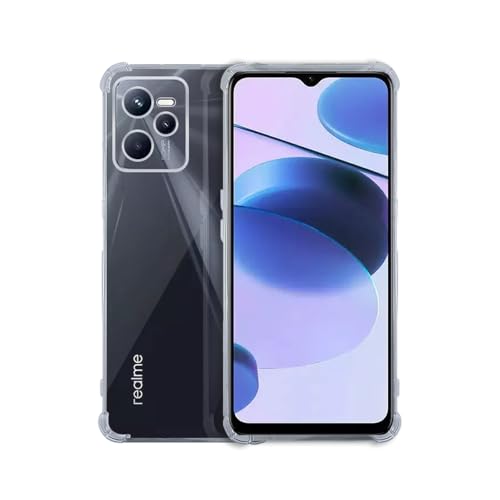 7-Seven 7SEVEN® Back Cover for Realme C35 | Narzo 50A Prime 4G Transparent Mobile Back Case Shock Proof Design Camera Edges Protection Crystal Clear Phone Case Silicon Soft TPU and Flexible Bumper Phone Cover - Image 1