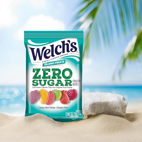 Welch's Zero Sugar Fruity Bites, Island Fruits Snack Pack, Gluten Free & Sugar Free Snacks, 3oz Snack Pack (Pack of 1) - Image 3