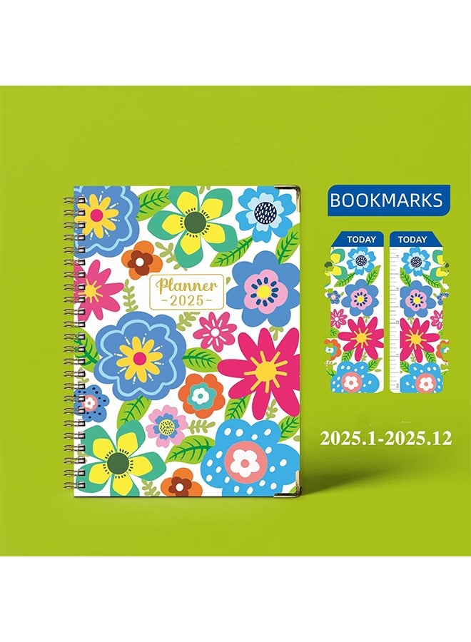 Generic Bview Art 2025 Weekly Planner English A5 Agenda PLANNER Coil Notebook  - Image 1