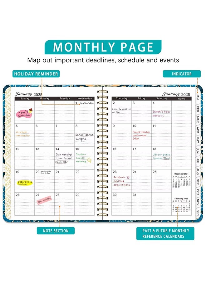 Generic Bview Art 2025 Weekly Planner English A5 Agenda PLANNER Coil Notebook  - Image 4