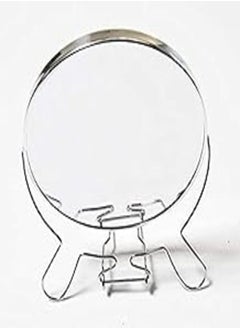 Generic Double Sided Mirror Round On Stand Steel (16cm) 