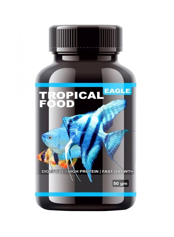 طعام نمو الأسماك عالي البروتين للأسماك الاستوائية 50 جرام