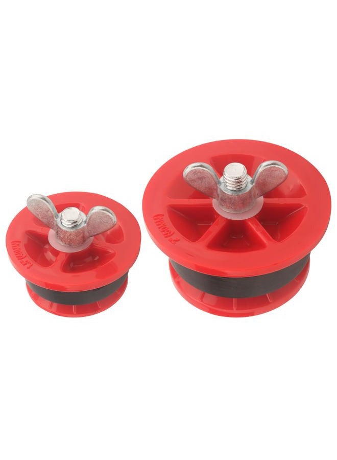 shiguan Mechanical End-of-Pipe Gripper Plug Set, 1.5" & 2" Pipe Test and Temporary Sealing for Plumbing - Image 1