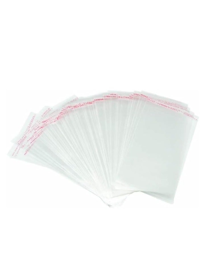 Terabyte Seal Clear Cellophane Resealable Self Adhesive Bags (7 x 11in, 100 Pieces) - Image 1