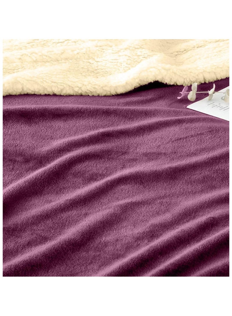 Sherpa Bed Blanket King Size, Double Plush Reversible Fleece, Machine Washable, Warm and Cozy for Bed & Sofa (240x220 cm)  - Image 3