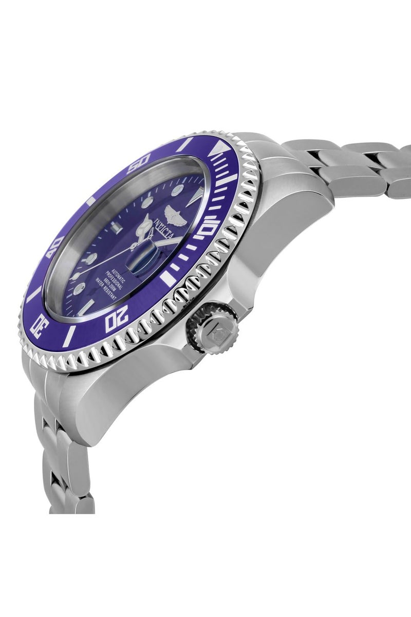 Invicta ساعة أوتوماتيكية من إنفيكتا للرجال برو دايفر 47 مم من الفولاذ المقاوم للصدأ، فضي (الموديل: 35718) - Image 3