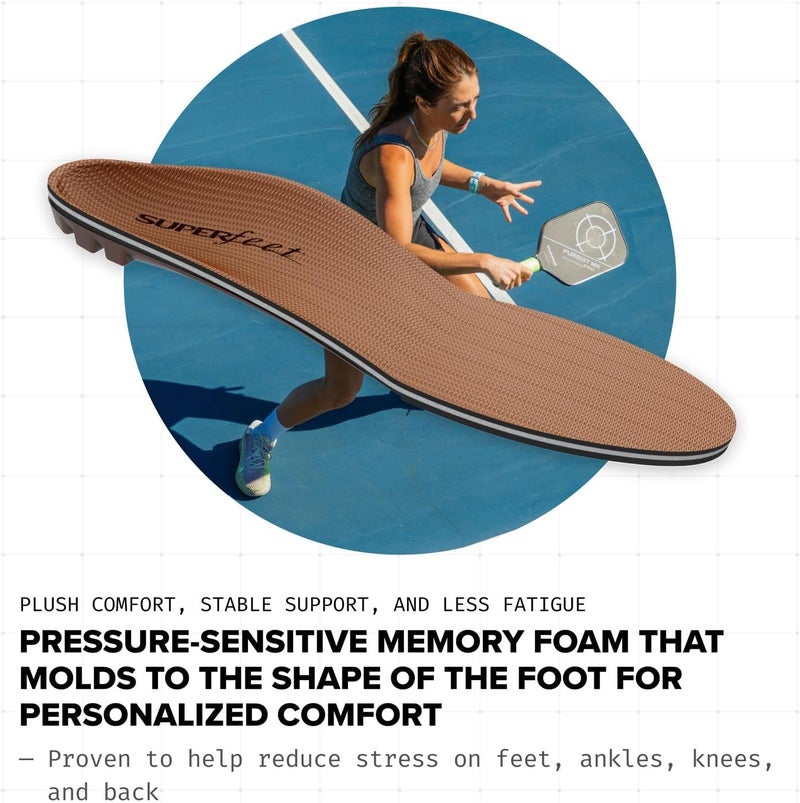 Superfeet Copper - Cushioning Memory Foam Arch Support Insole for Men and Women - Image 5