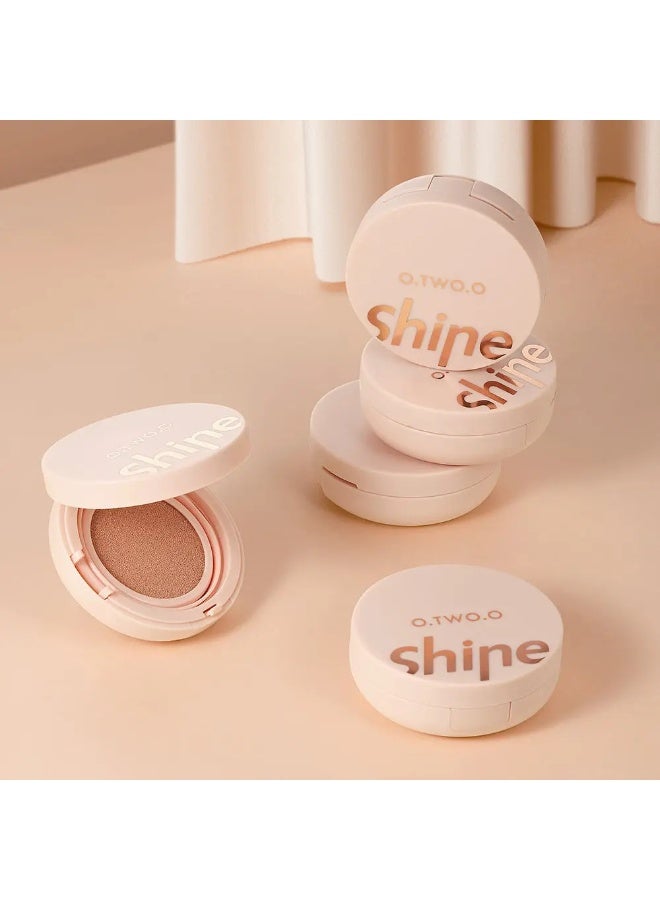 O.TWO.O كريم أساس بي بي أو.تو.أو شين إير كوشن طويل الأمد خفيف الوزن مرطب تغطية طبيعية خافض للعيوب مكياج - Image 4