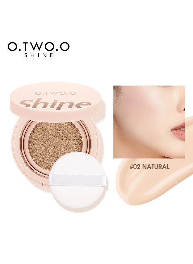 O.TWO.O كريم أساس بي بي أو.تو.أو شين إير كوشن طويل الأمد خفيف الوزن مرطب تغطية طبيعية خافض للعيوب مكياج - Image 5