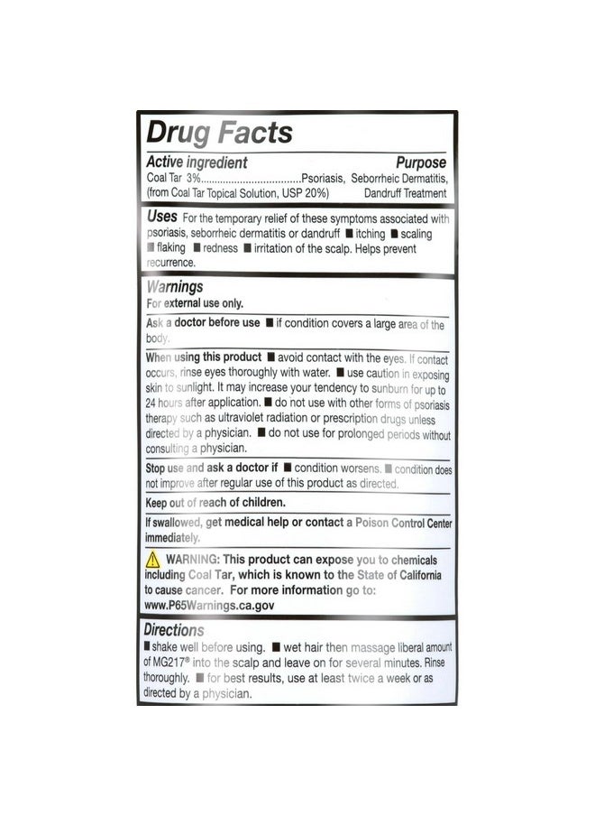 MG217 - MG217 Medicated Conditioning Coal Tar Formula Shampoo 8 oz (Pack of 3) - Image 1
