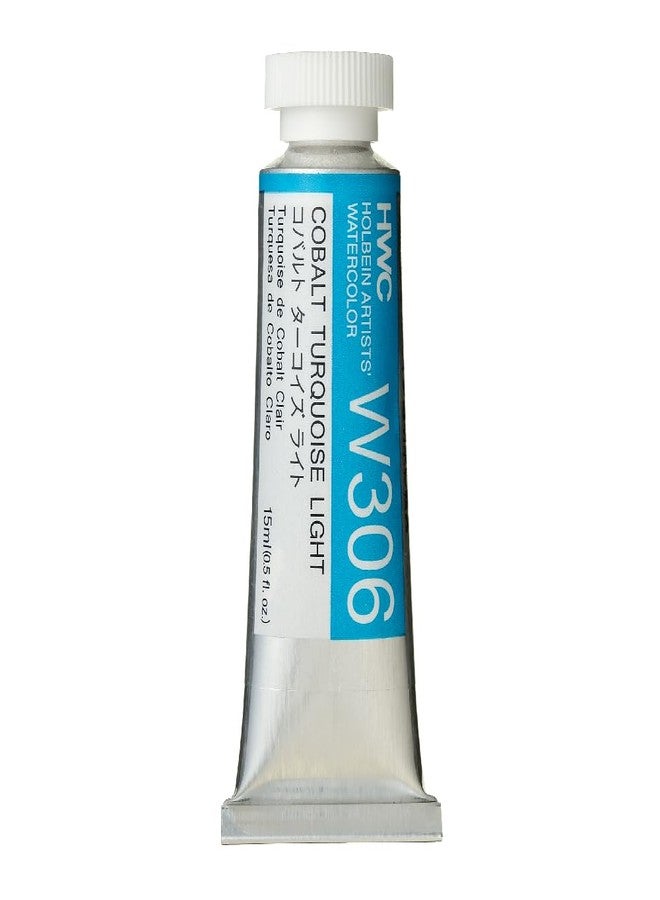 Holbein Artists' Watercolor 15ml Cobalt Turquoise Light - Image 1