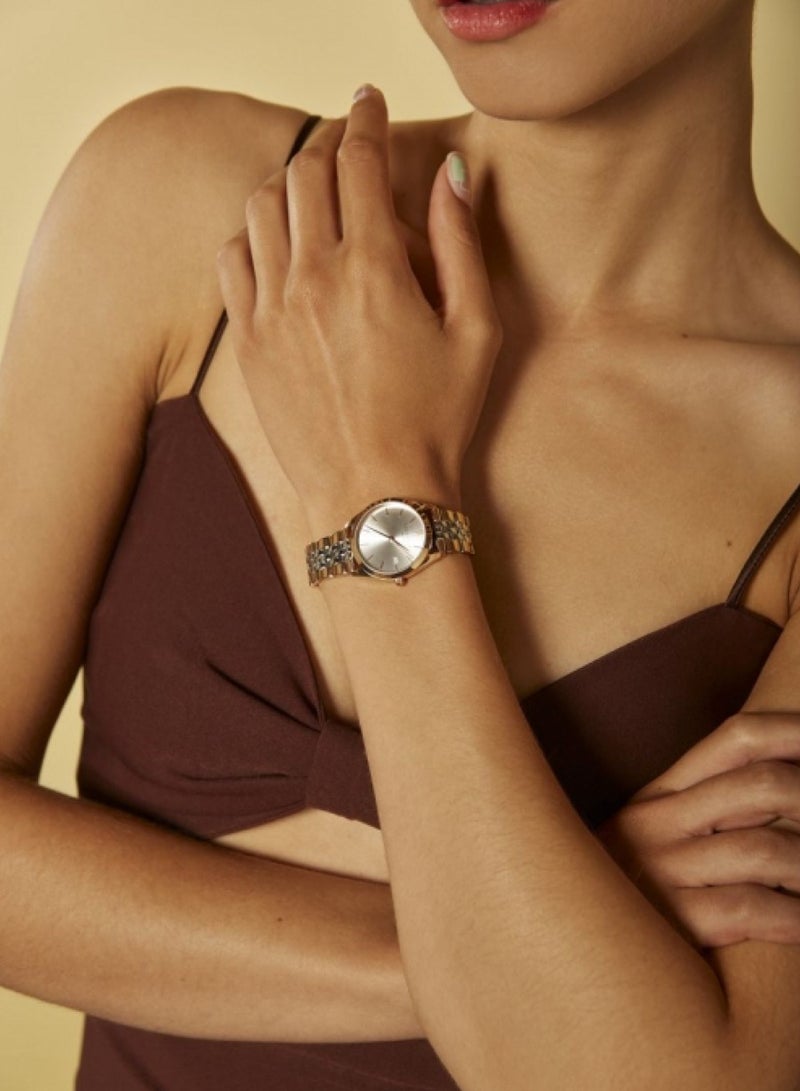 RoseField The Ace XS Silver Sunray Steel Silver Rose Gold Duotone ASRSR-A21 - Image 5