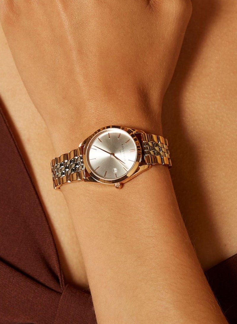 RoseField The Ace XS Silver Sunray Steel Silver Rose Gold Duotone ASRSR-A21 - Image 4