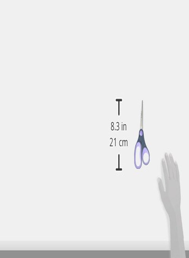 ويست كوت مقص ويستكوت غير لاصق مطلي بالتيتانيوم، بنفسجي، 8 بوصات - Image 3