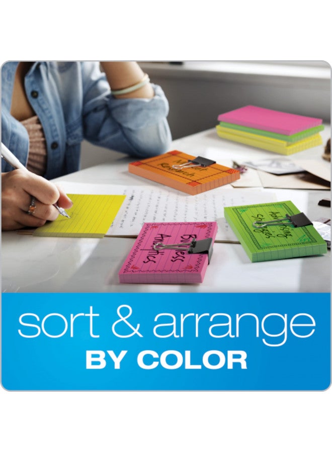 Oxford Neon Index Cards, 3" x 5", Ruled, Assorted Colors, 300 Per Pack (81300EE) - Image 5