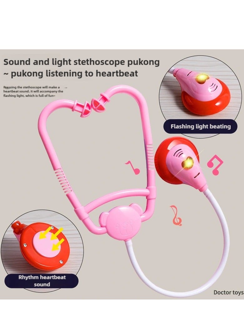 Joshberg 65 Pieces Kids Doctor Kit Pretend Play Toys with Working Stethoscope and Coat Carry Case,Medical Role Play Educational Toy,Doctor Playset for Boys Girls Ages 3+  - Image 3