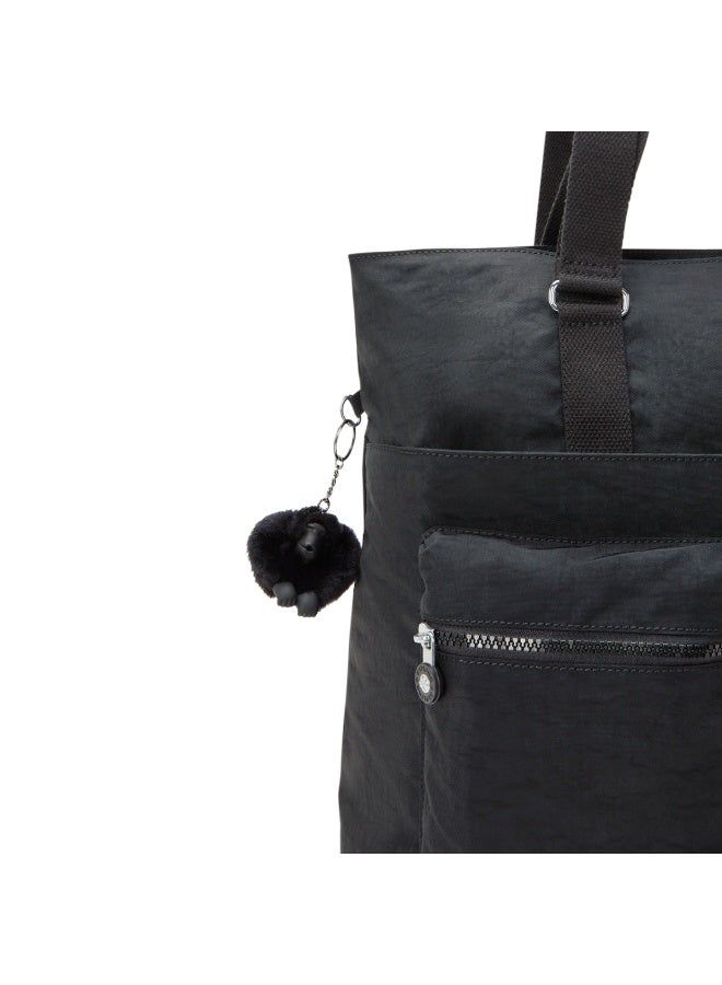 كيبلينغ حقيبة توت كبيرة إنديا مع قسم للابتوب مقاس 17.5 بوصة – بلاك نوار (أسود) - Image 3