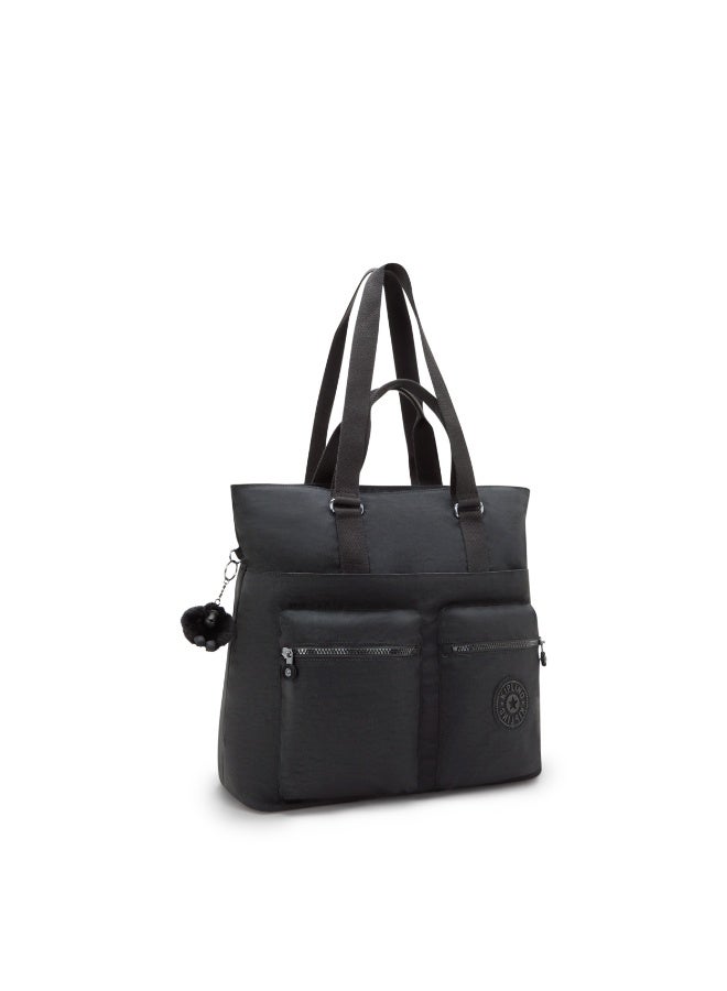 كيبلينغ حقيبة توت كبيرة إنديا مع قسم للابتوب مقاس 17.5 بوصة – بلاك نوار (أسود) - Image 4