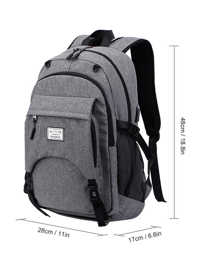 NIBEMINENT Student Waterproof Backpack With Usb Charging Port - Image 3