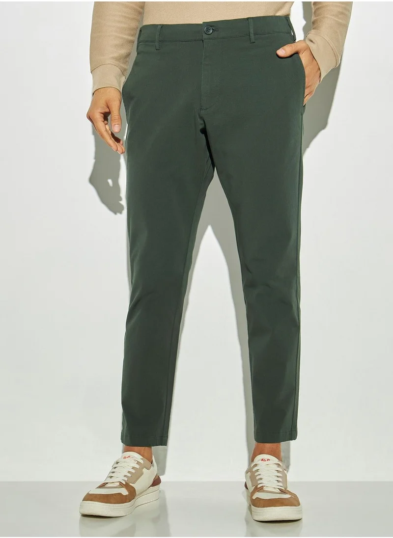 Iconic Iconic Solid Relaxed Fit Chinos