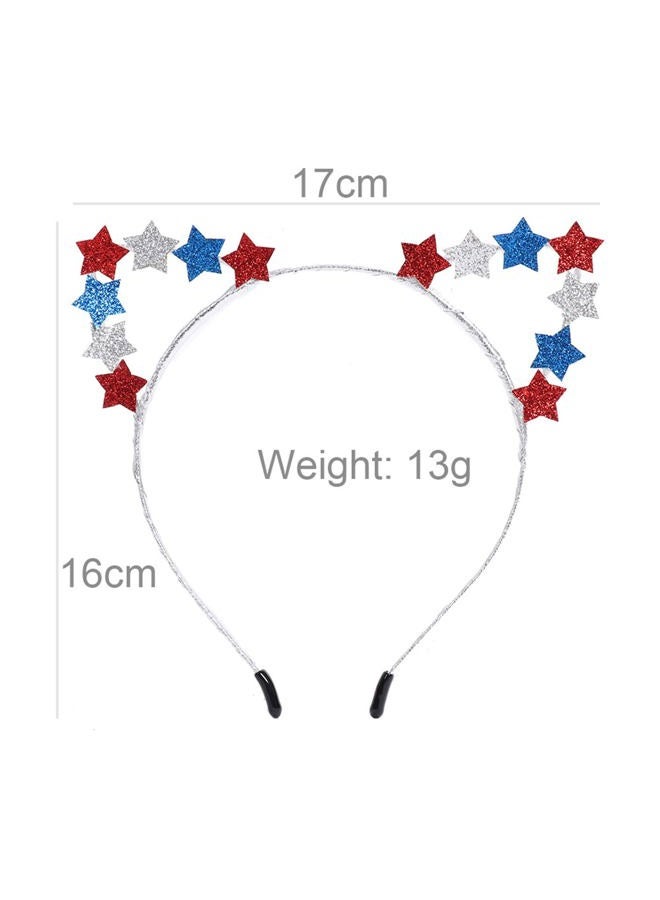 Dzrige Patriotic Head Boppers Headband,Patriotic Star Headbands,Patriotic Hair Hoop Party Star Headpiece for Independence Day Fourth/4th of July Party Props Decoration - Image 5