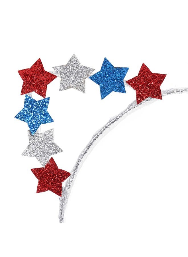 Dzrige Patriotic Head Boppers Headband,Patriotic Star Headbands,Patriotic Hair Hoop Party Star Headpiece for Independence Day Fourth/4th of July Party Props Decoration - Image 2