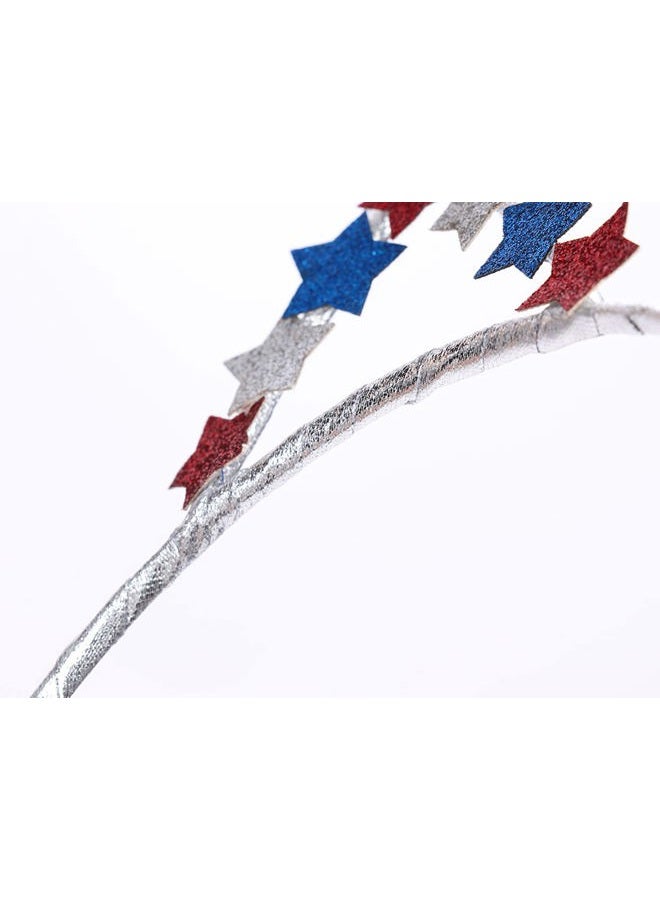 Dzrige Patriotic Head Boppers Headband,Patriotic Star Headbands,Patriotic Hair Hoop Party Star Headpiece for Independence Day Fourth/4th of July Party Props Decoration - Image 3