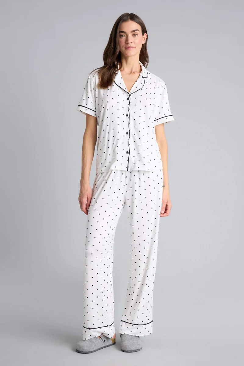 ديفاكتو Softshell Polka Dot 2 Piece Pyjamas Set