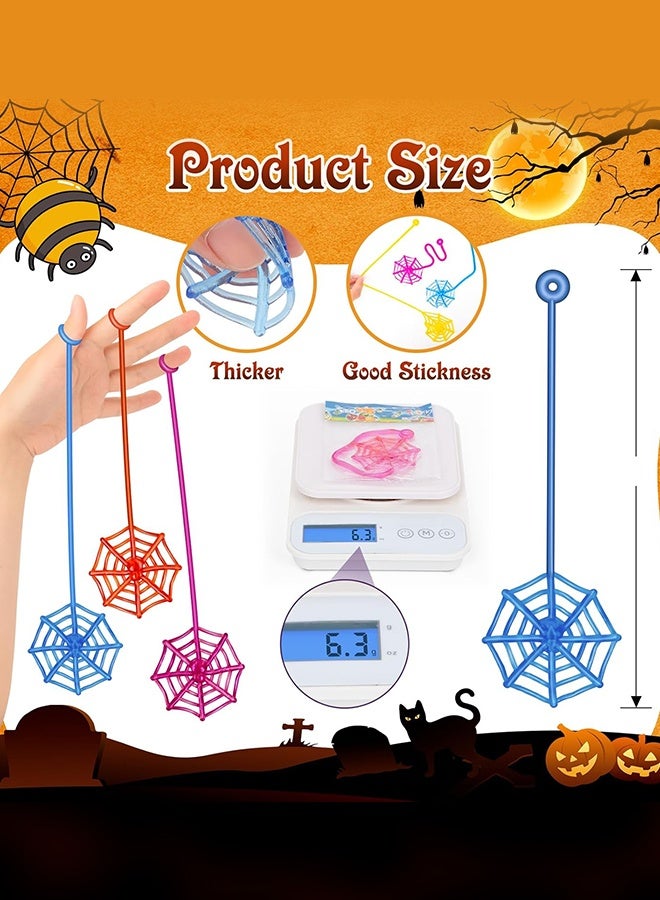 Organizer 30 Pcs Sticky Spider Web Hands for Kids Bulk Birthday Party Favors Decorations, Spider Webs for Classroom Prizes, End of Year Student Gifts Pinata Fillers, Goodie Bag Stuffers for Kids Boys Girls - Image 3