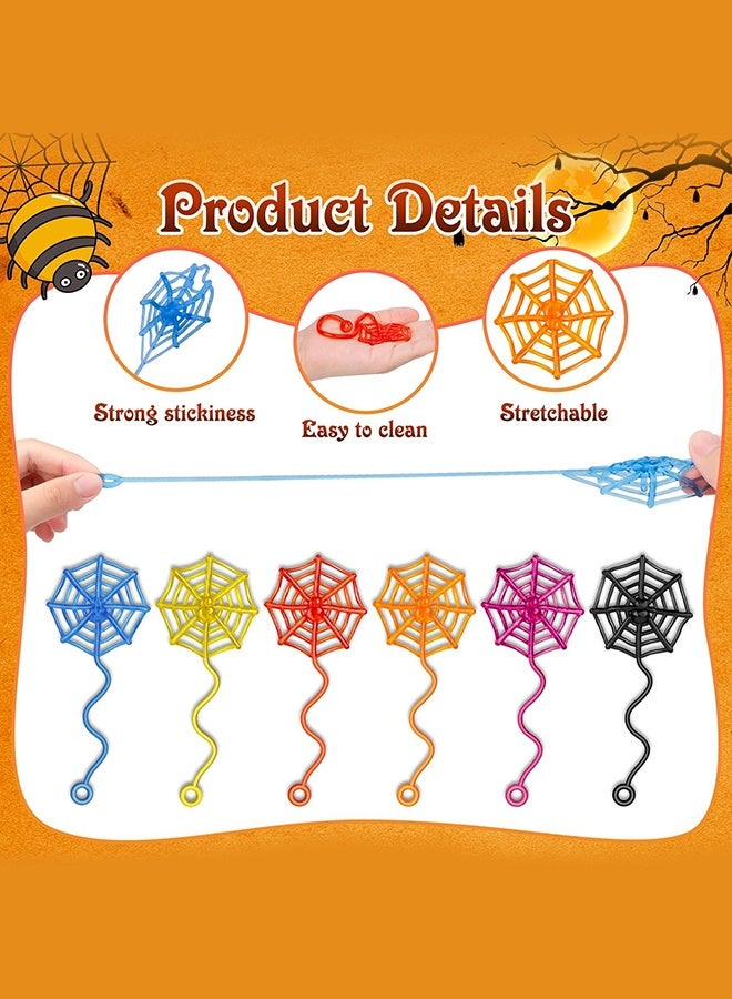 Organizer 30 Pcs Sticky Spider Web Hands for Kids Bulk Birthday Party Favors Decorations, Spider Webs for Classroom Prizes, End of Year Student Gifts Pinata Fillers, Goodie Bag Stuffers for Kids Boys Girls - Image 4