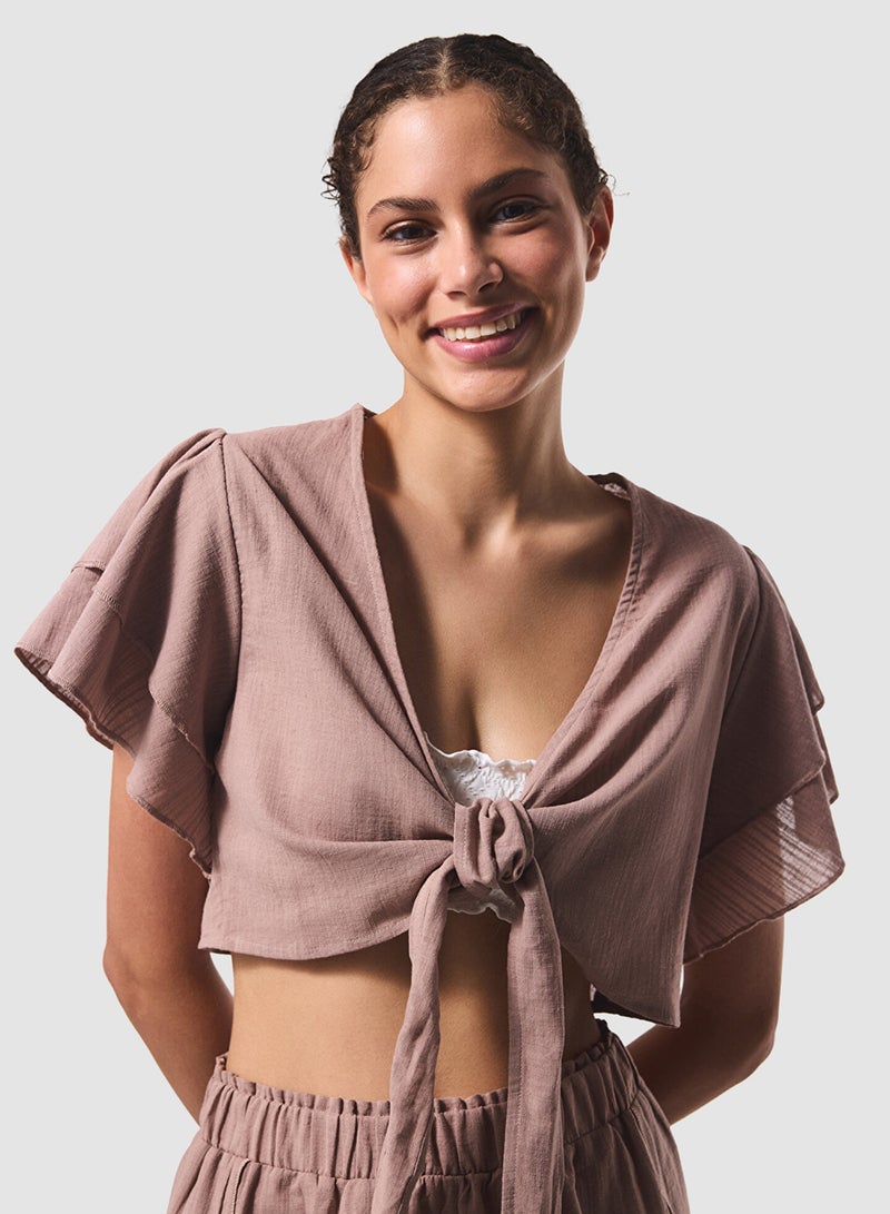 Penti Peek Beach Tie Up Top - Image 1