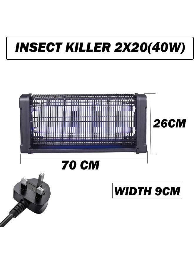 Melfi 40W Black Body Hanging Type Uv Insect Killer Electric Lantern - Image 2