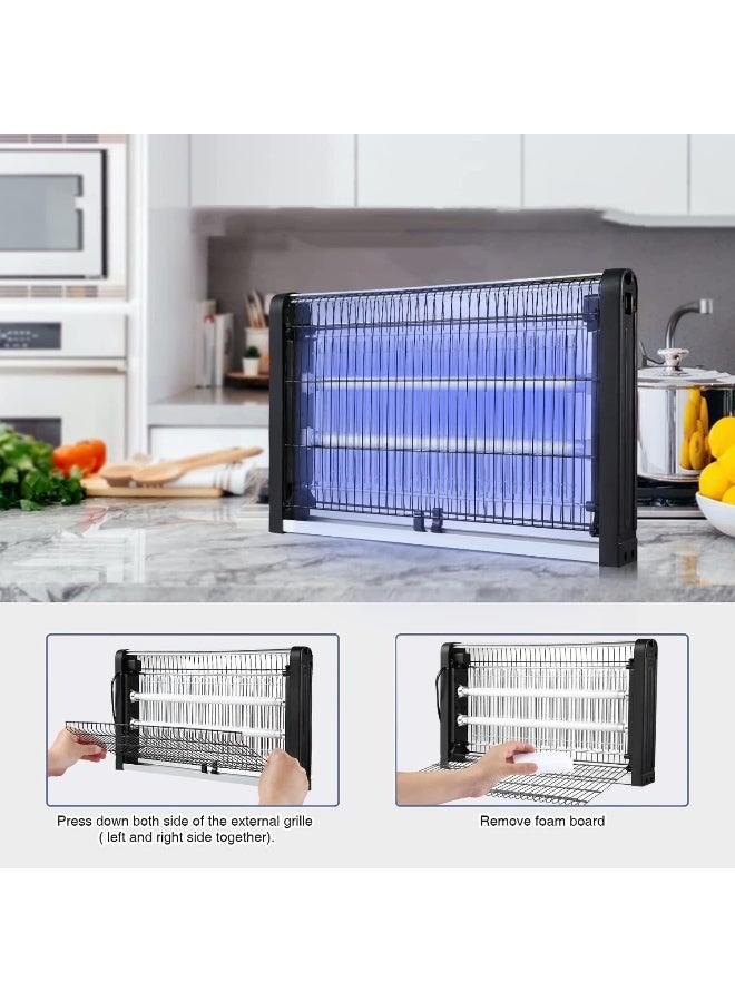 Melfi 40W Black Body Hanging Type Uv Insect Killer Electric Lantern - Image 5