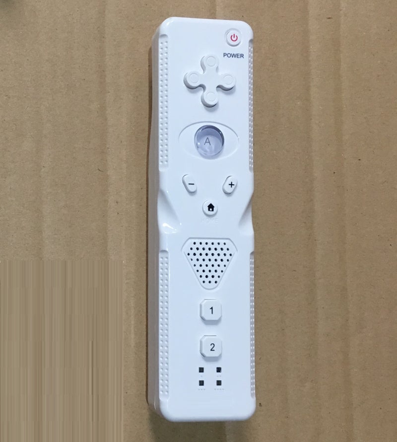 جهاز تحكم اللعب متوافق مع وحدة تحكم الألعاب WII ، نموذج خاص ، مقبض مستقيم عادي ، المقبض الأيمن بالأبيض والأسود ، أبيض + قطن لؤلؤي - Image 1