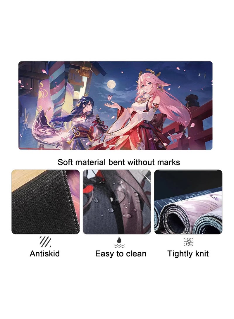 General Genshin Mouse Pad XXL, Genshin Gaming Mouse Pad, Genshin Mouse Pad Anime, Genshin Gaming Pad, Gaming Large Mouse Pad, Genshin Fan Mouse Pad (80 x 30 cm)  - Image 3