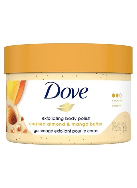 Dove Crushed Almond & Mango Butter Exfoliating Body Polish Scrub (298g)