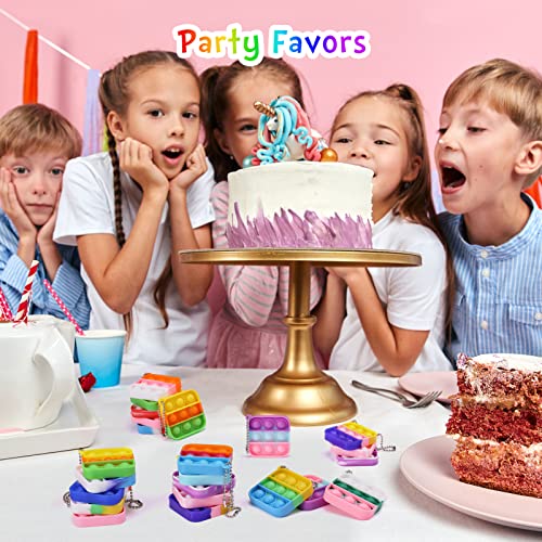 PICcircuit Dinosaur Party Favors Dinosaur Keychains Kids Party Favors Fidget Toys Bulk 30 Pack Mini Pop Fidget Keychain Its, Dino Favors for Kids 4-8 Children Mini Supplies It Small Birthday Decorations Trinkets - Image 4