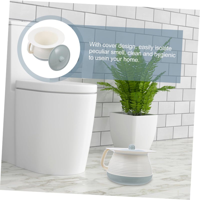 Portable Urinal for Adults and Children Bedside Commode Plastic Medical Toilet - Image 4