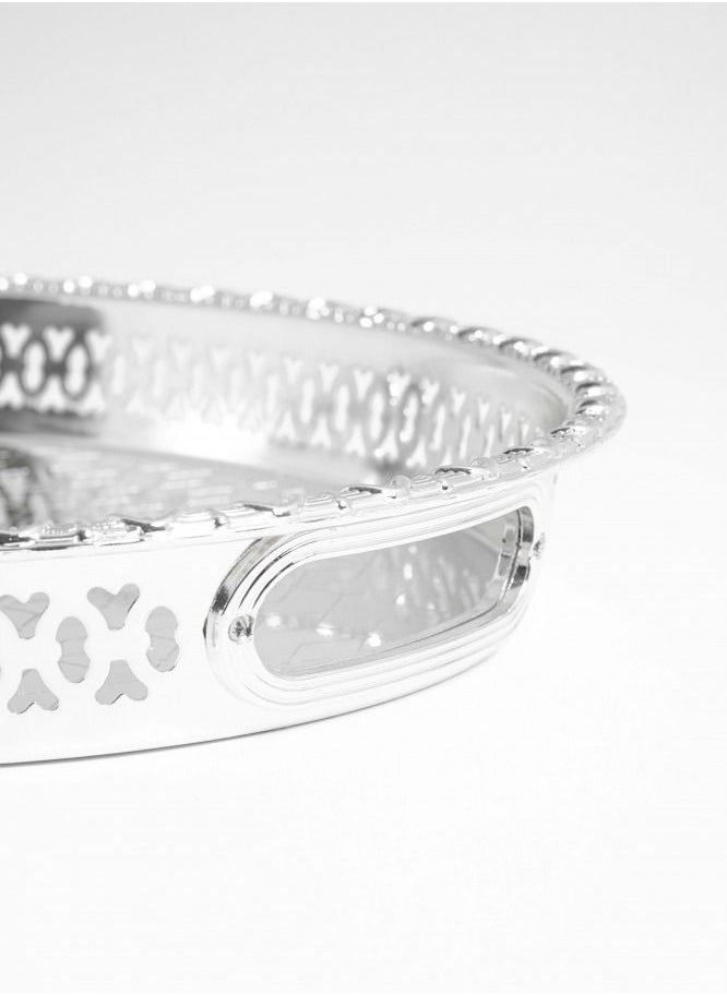 Binshihon - set 3 Pieces Bin shihon steel Tray with Silver design - Image 1