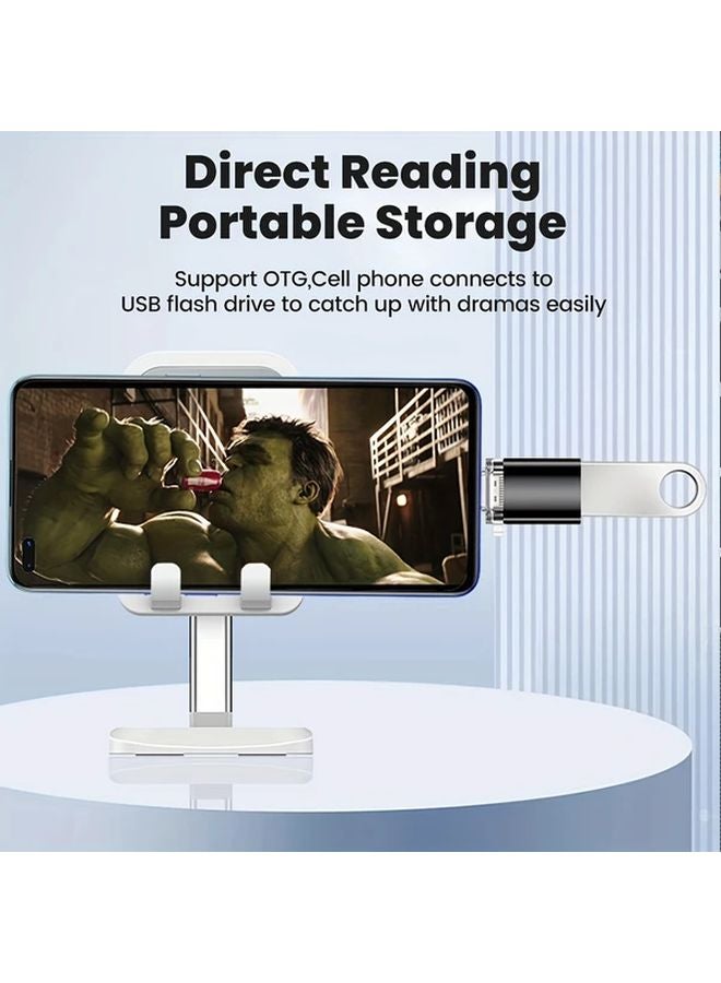 Blue USB 3 0 OTG Adapter Lighting Type C Male to USB Female for Phone Tablet - Image 5