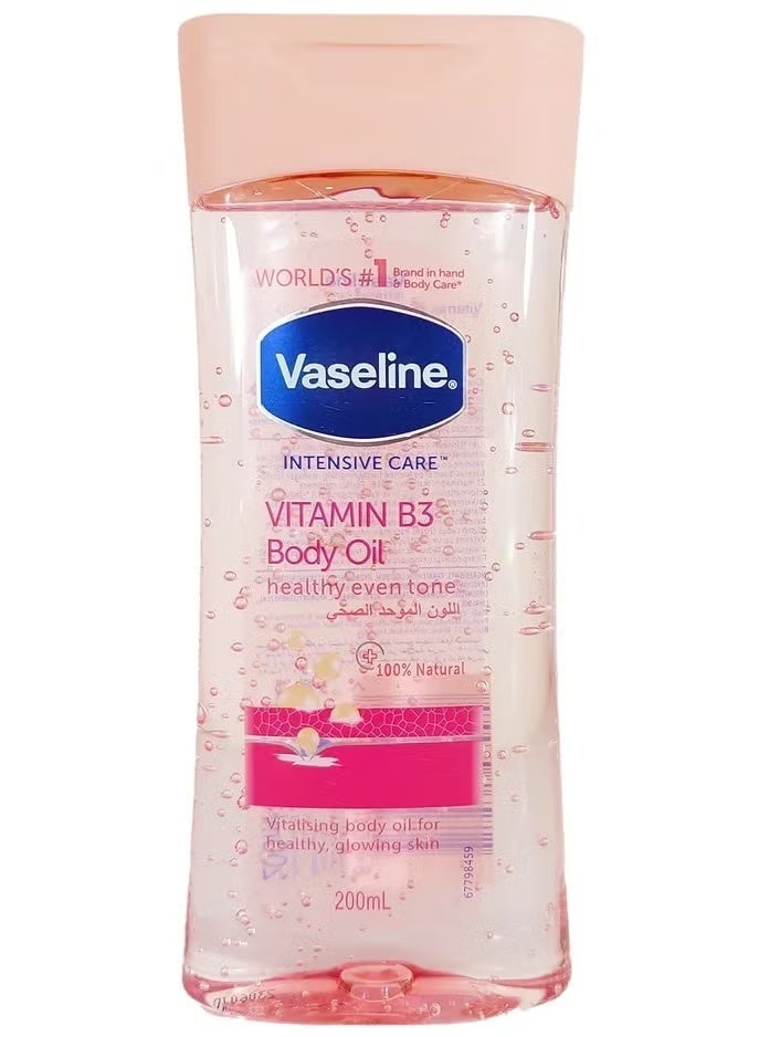 Vaseline Vitamin B3 Body Oil for Healthy, Even-Toned Skin 200ml – Pack of 2 - Image 2