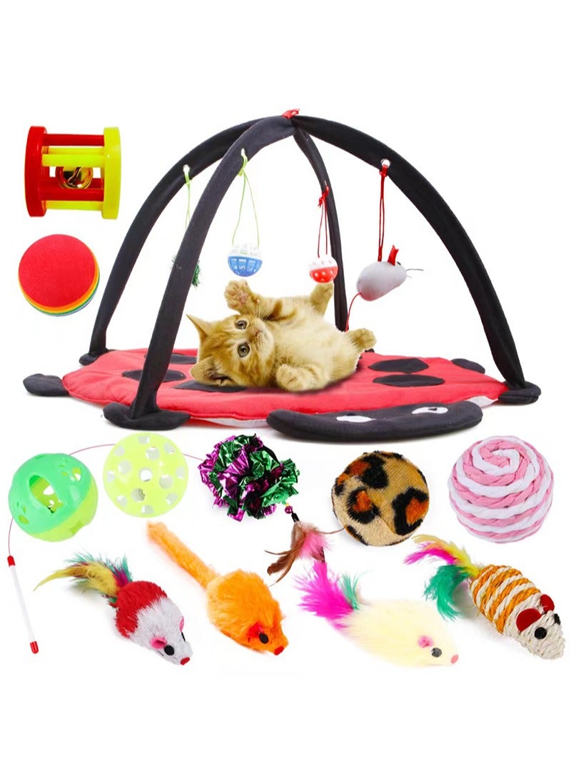 Kidle Interactive Kitty Toys Cat Tent Cat Toys Set for All Cats - Image 1