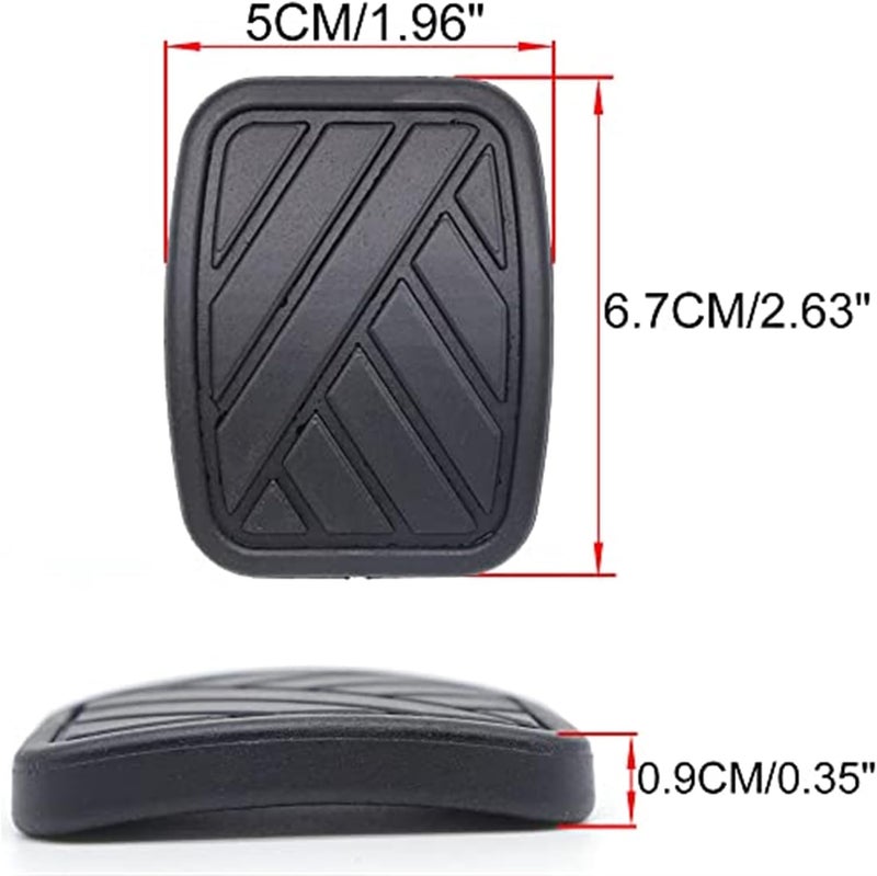 Wivplex Rubber Brake Clutch Pedal Pad Covers - Image 2