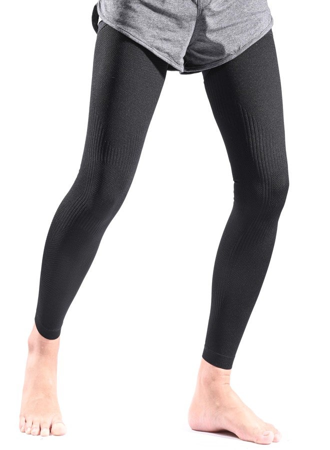 KEKING Full Leg Compression Sleeves, Unisex, Thigh High Compression Stocking 20-30mmHg Graduated Support for Thigh Calf Knee, Running, Basketball, Reduce Varicose Veins and Swelling, All Black 3XL - Image 5